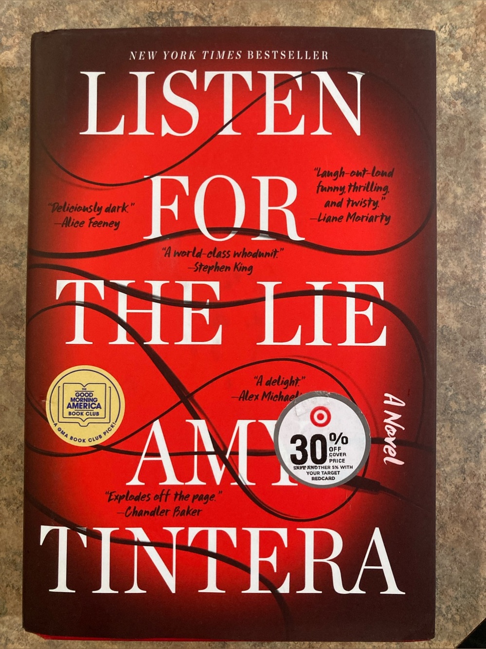 Listen for the Lie — Red Hardcover Book